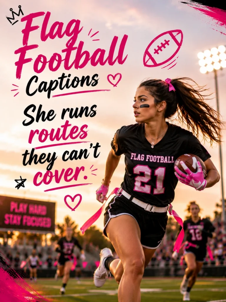 flag-football-captions-for-girls