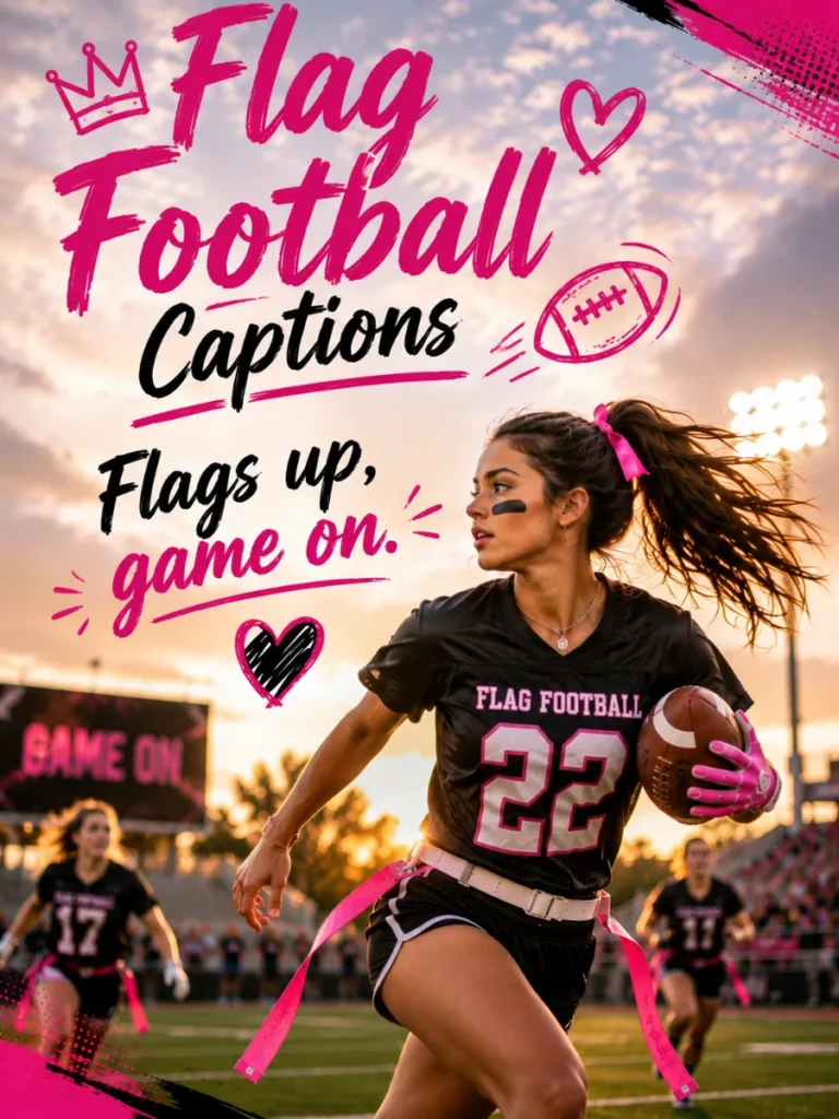 short-flag-football-captions